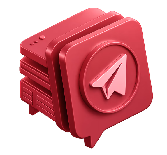 Telegram support chat icon